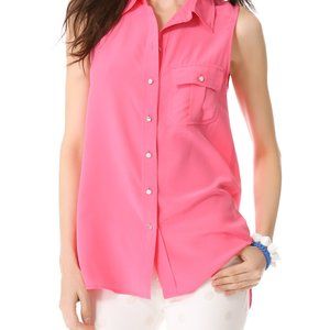 New Marc by Marc Jacobs Erin Silk Tank in Pink
